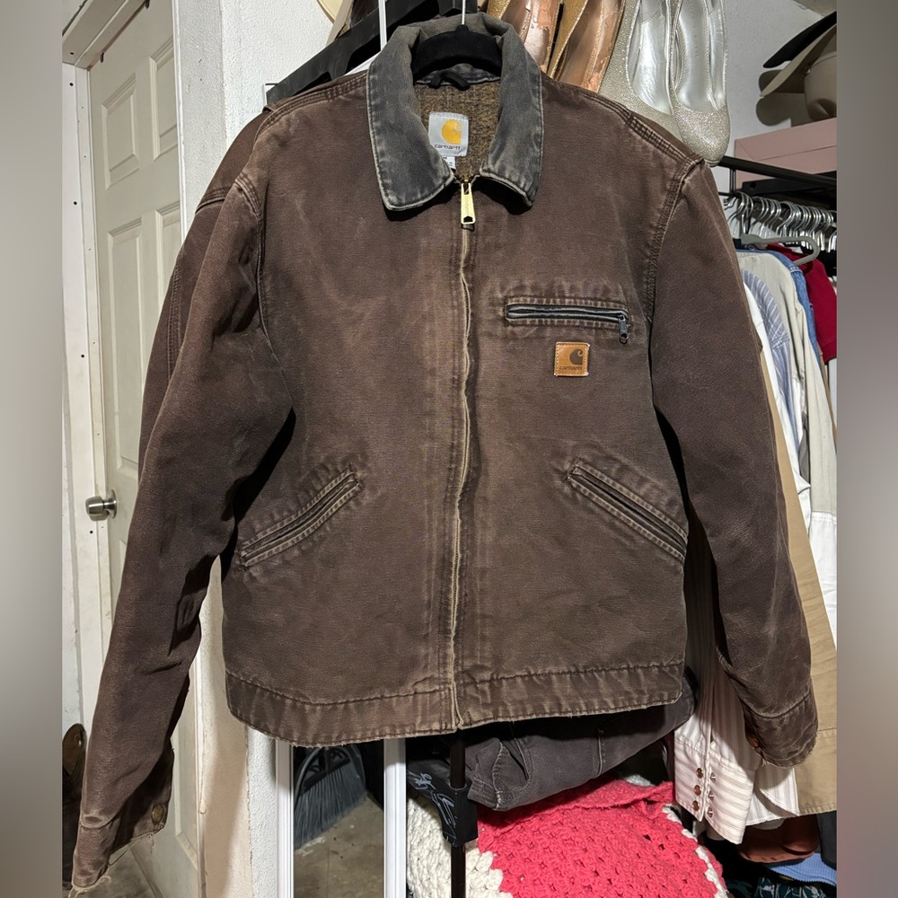 Brown and tan Carhartt jackets